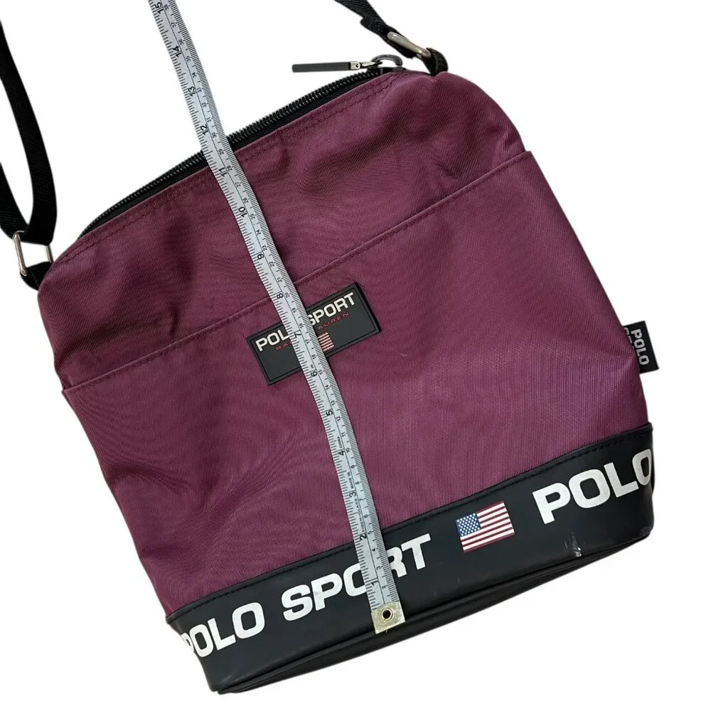 Polo Sport Nylon Crossbody Bag‎ Purple Streetwear Y2K Sporty Gorpcore
